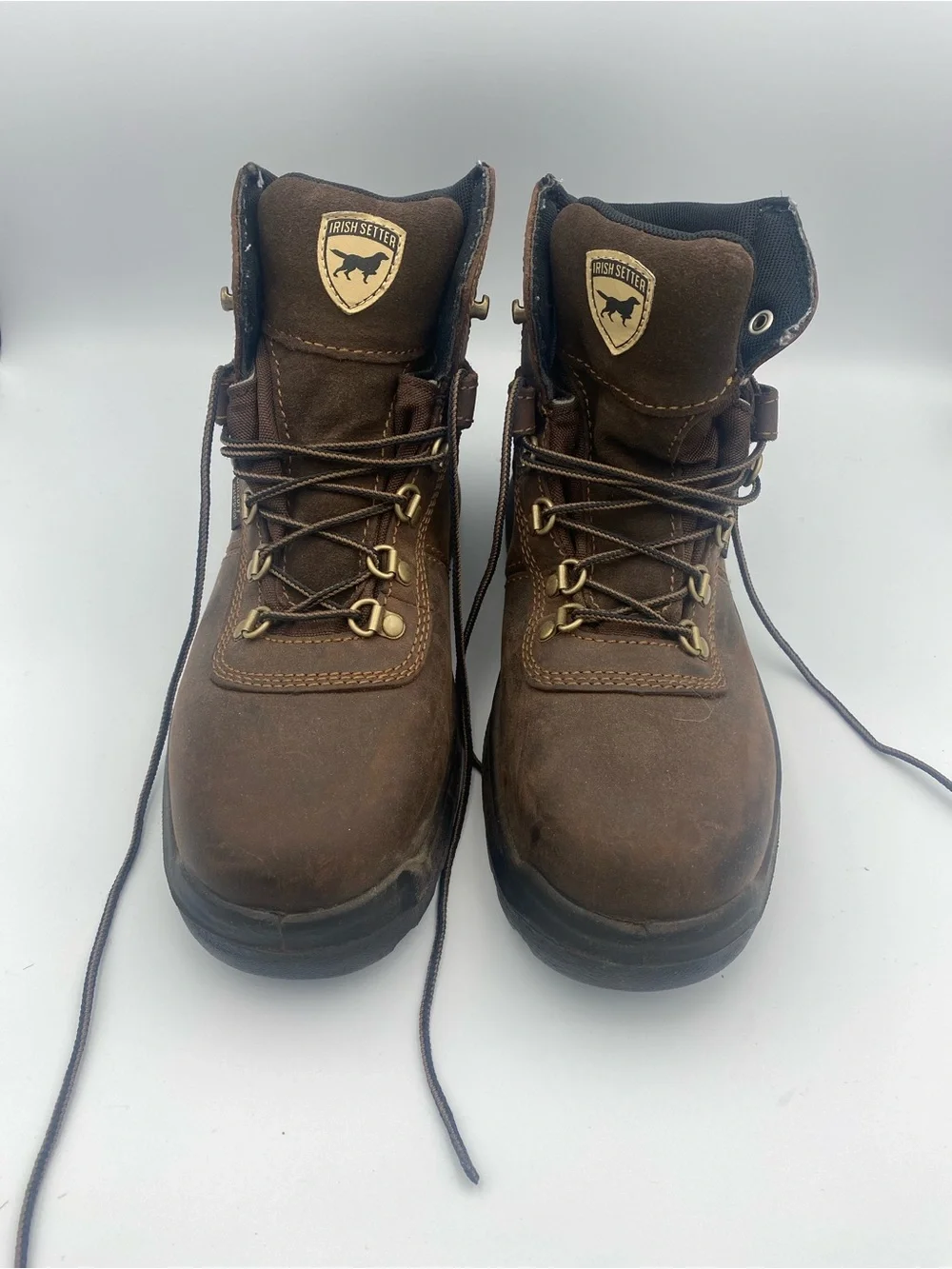 Irish Setter Brown Leather Lace-Up Men's Work Boots